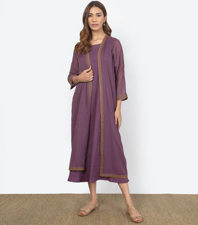 Purple Cotton Cape