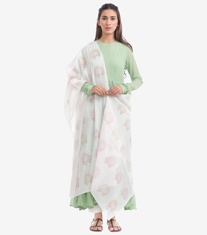 Multi Colored Printed Cotton Dupatta