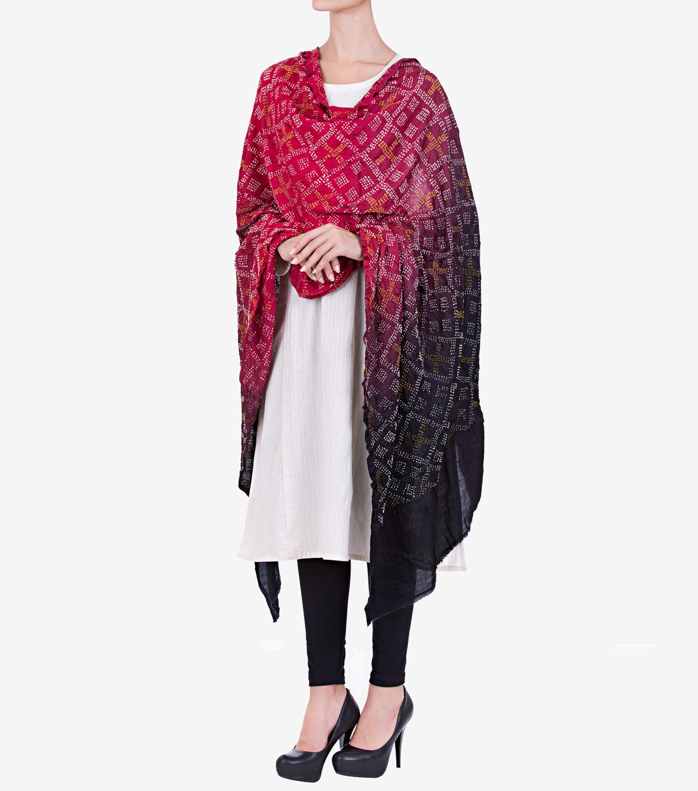 Silk Bandhni Dupatta