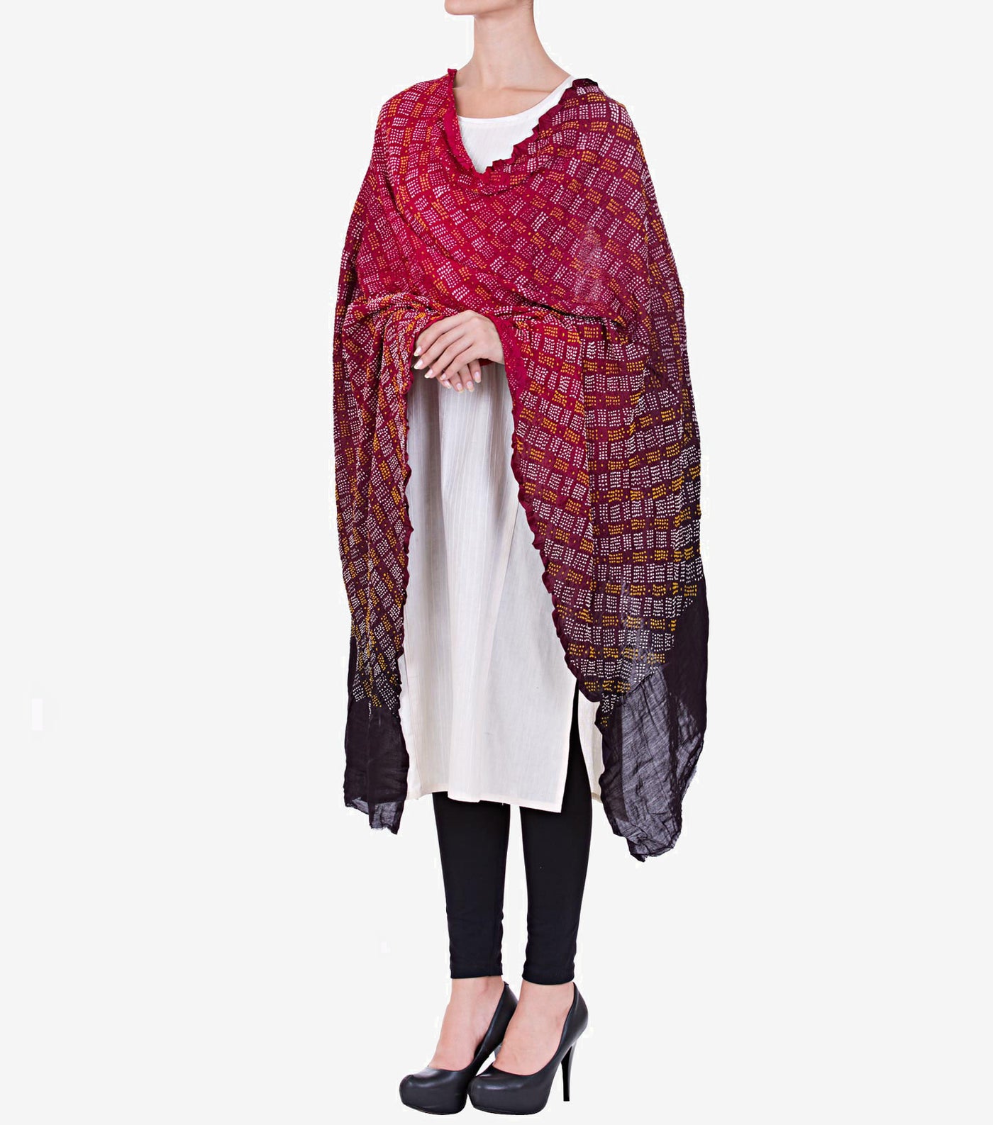 Silk Bandhni Dupatta