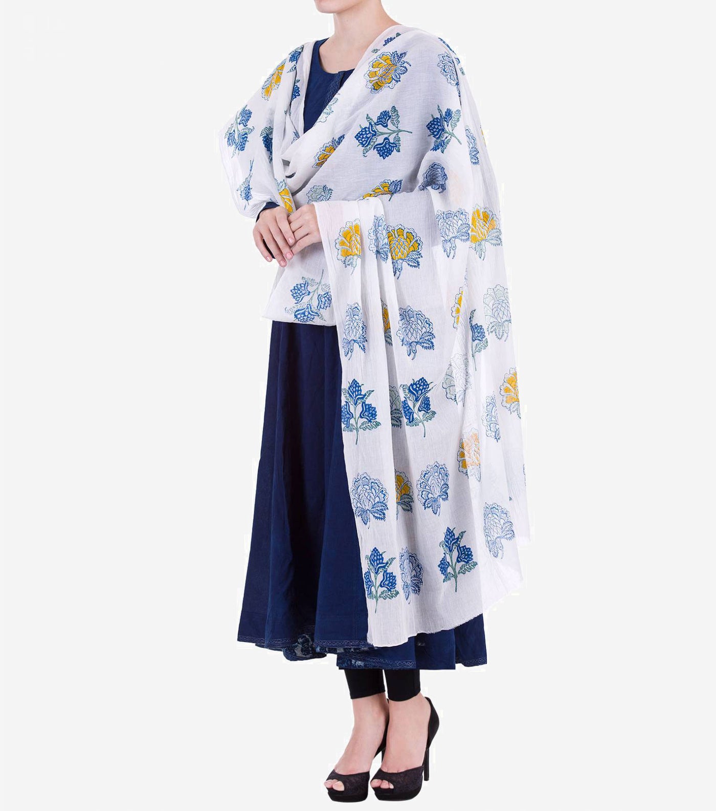 Printed Chanderi Dupatta