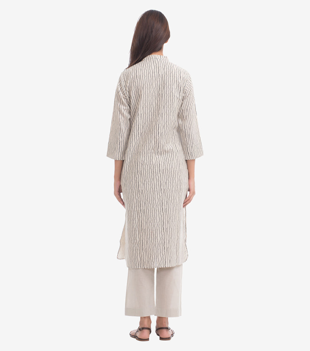 Printed Khadi Kurta