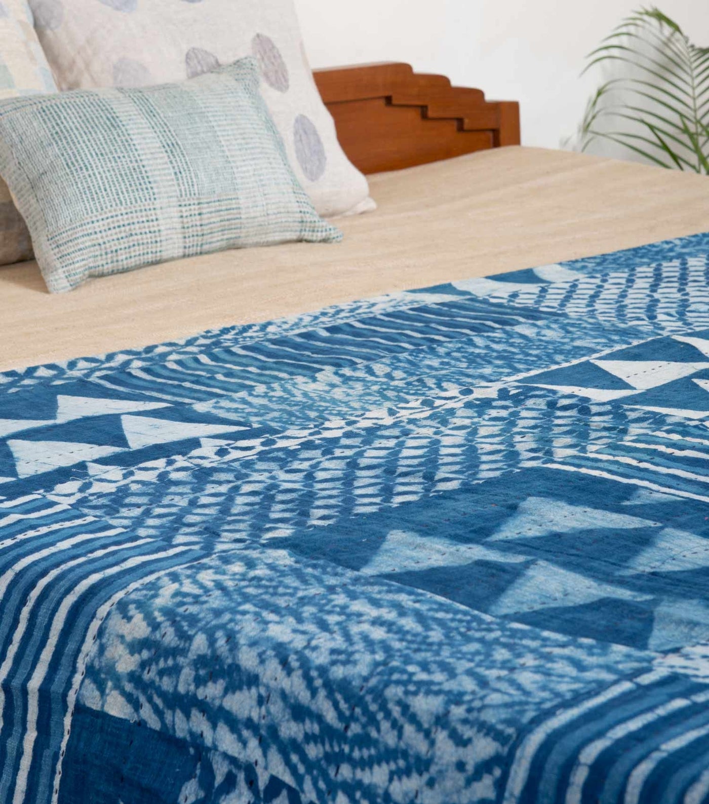 Shibori Printed Cotton Bedcover