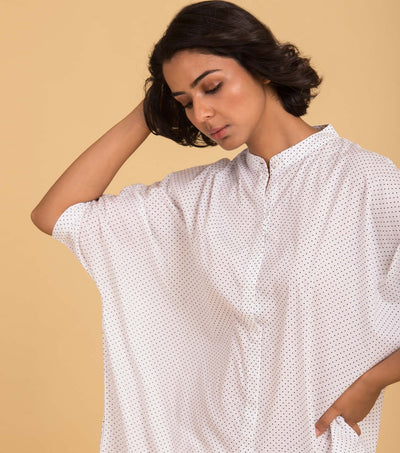 White cotton Shirt Tunic