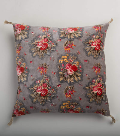 Floral Velvet Cushion Cover