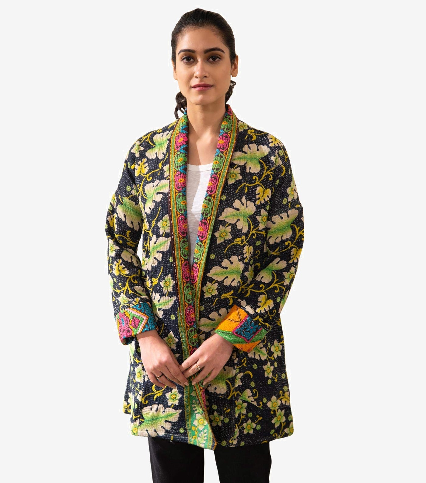 Vintage Cotton Kantha Jacket