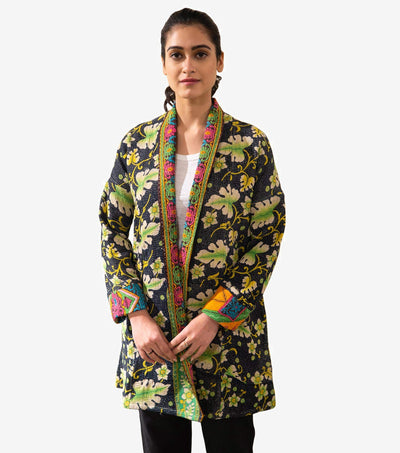 Vintage Cotton Kantha Jacket
