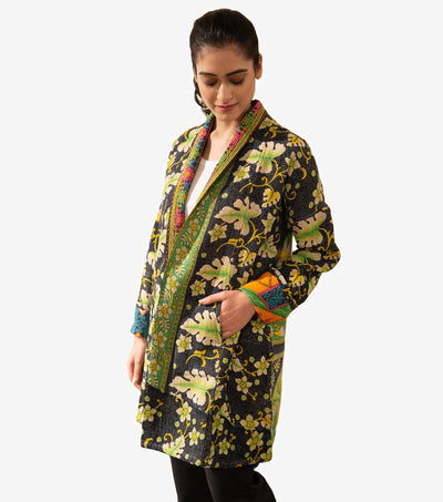 Vintage Cotton Kantha Jacket