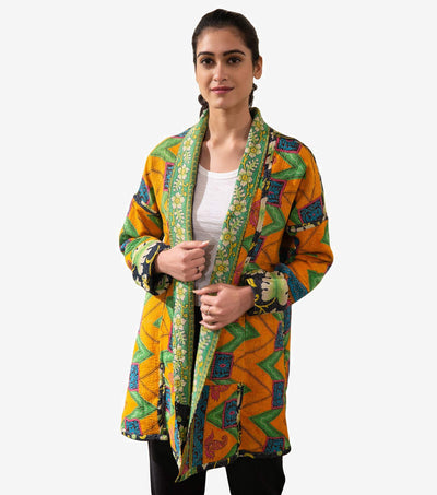 Vintage Cotton Kantha Jacket