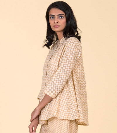 Beige cotton shirt