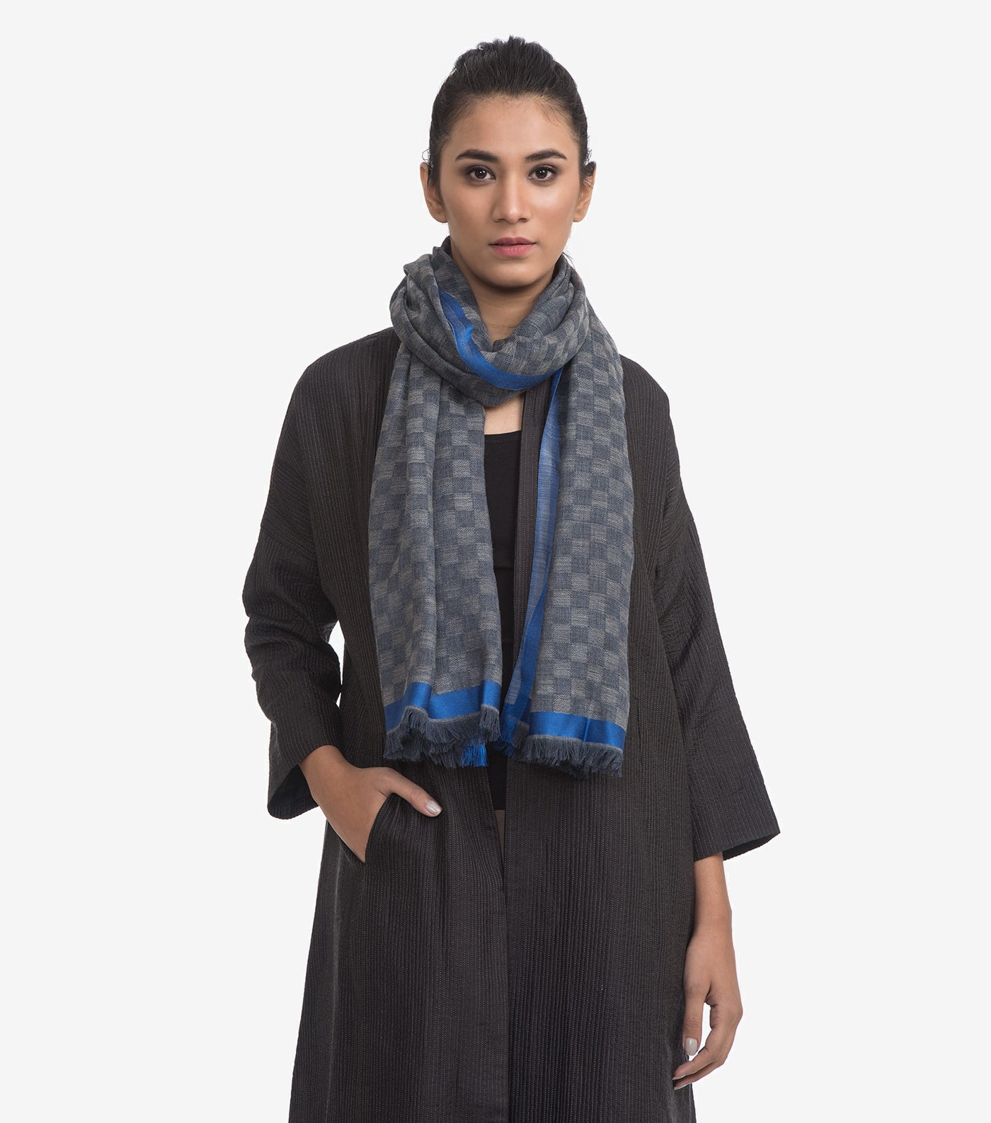 Wool silk stole