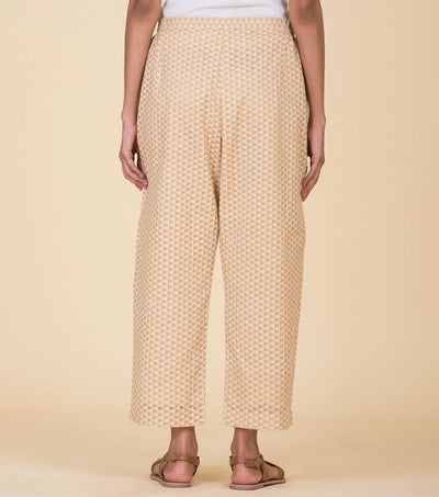 Beige cotton pant