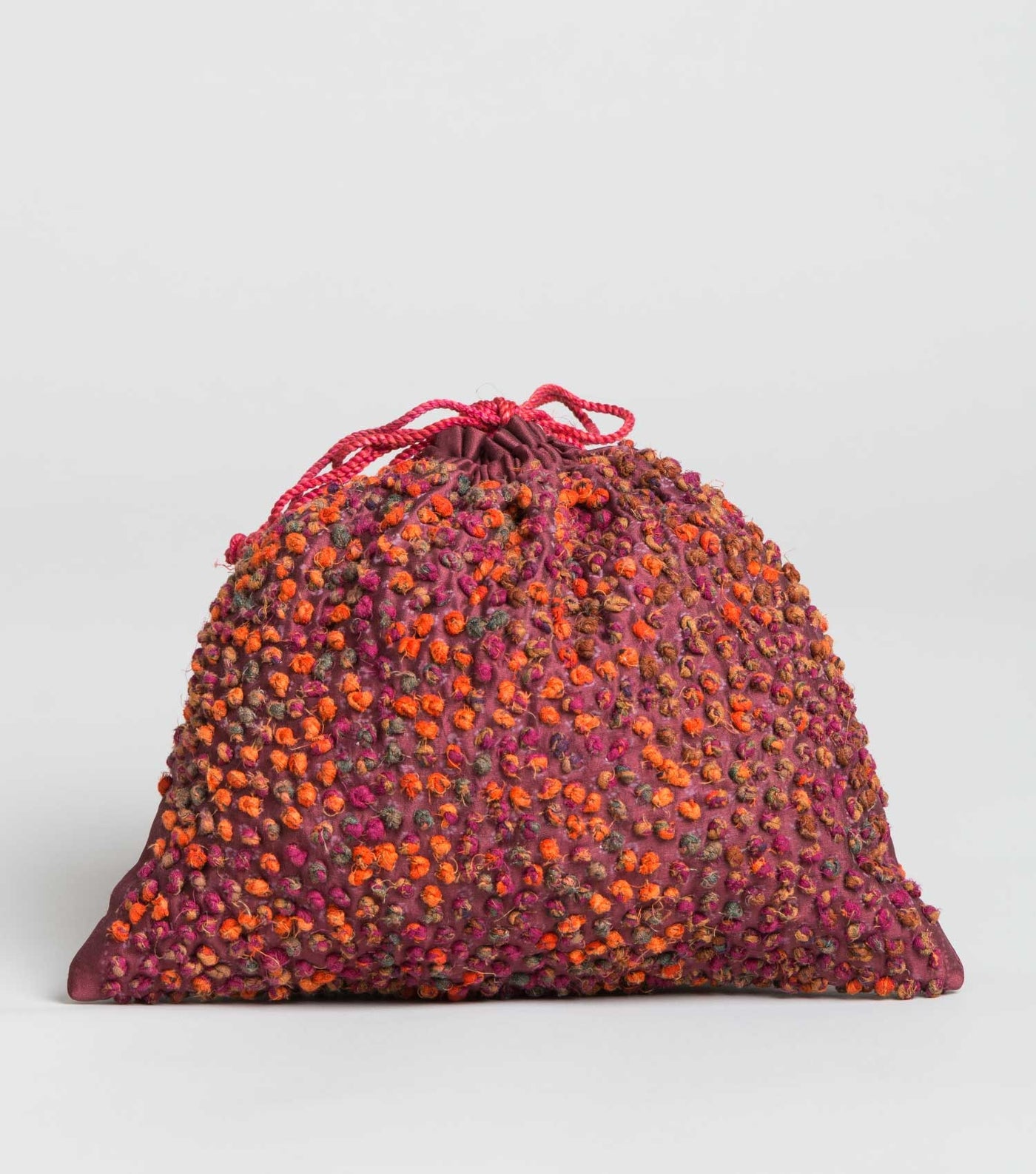 Silk french knot potli