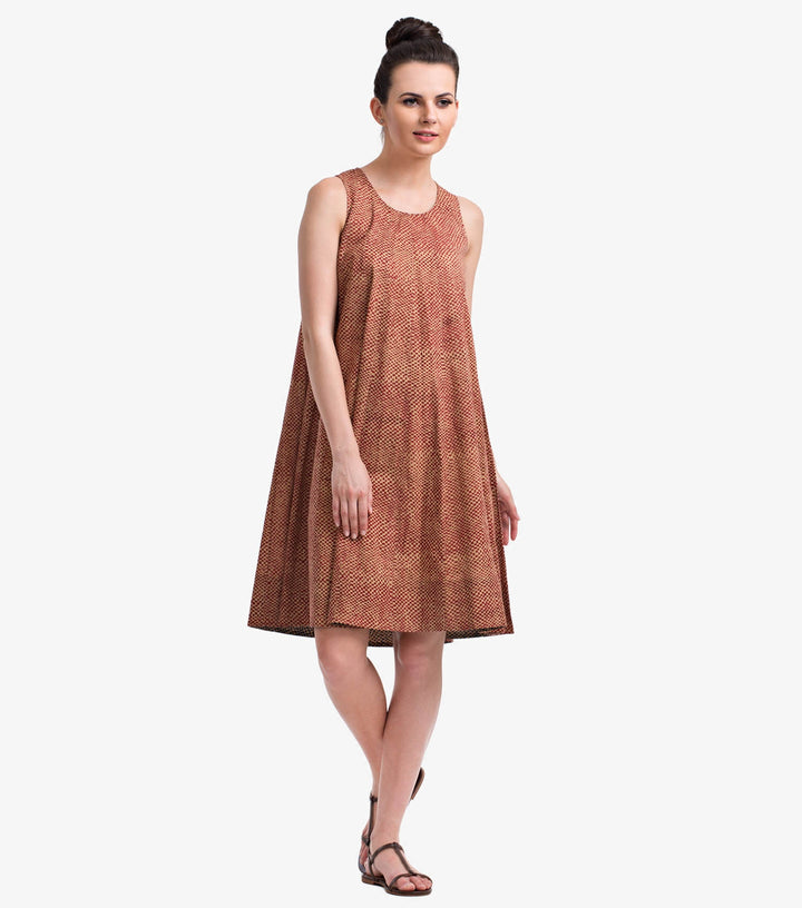 Multi Checked Cambric Dress