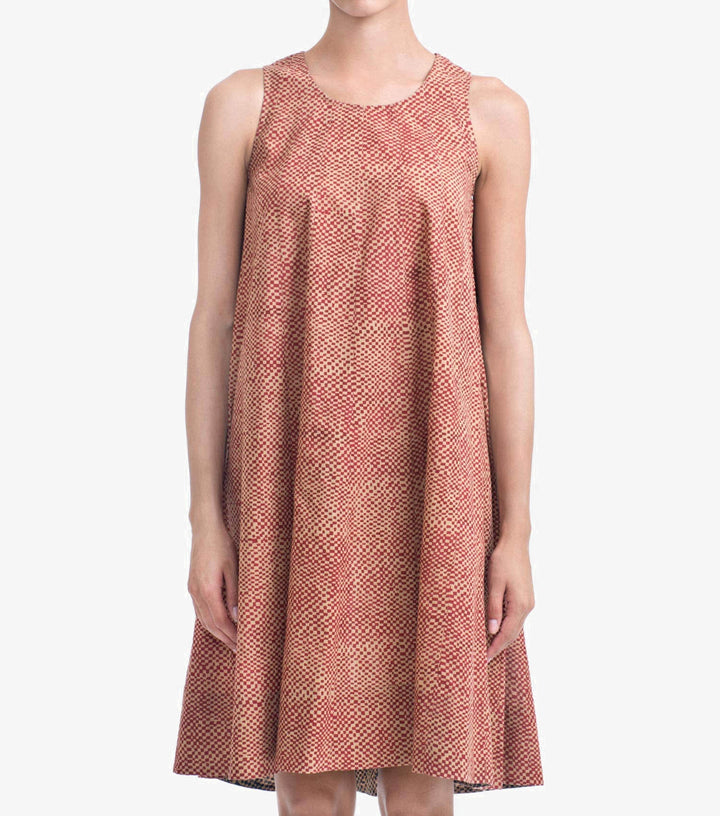 Multi Checked Cambric Dress