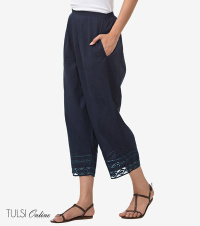 Navy cotton Pant