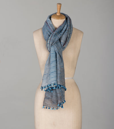 Shibori Chanderi Scarf