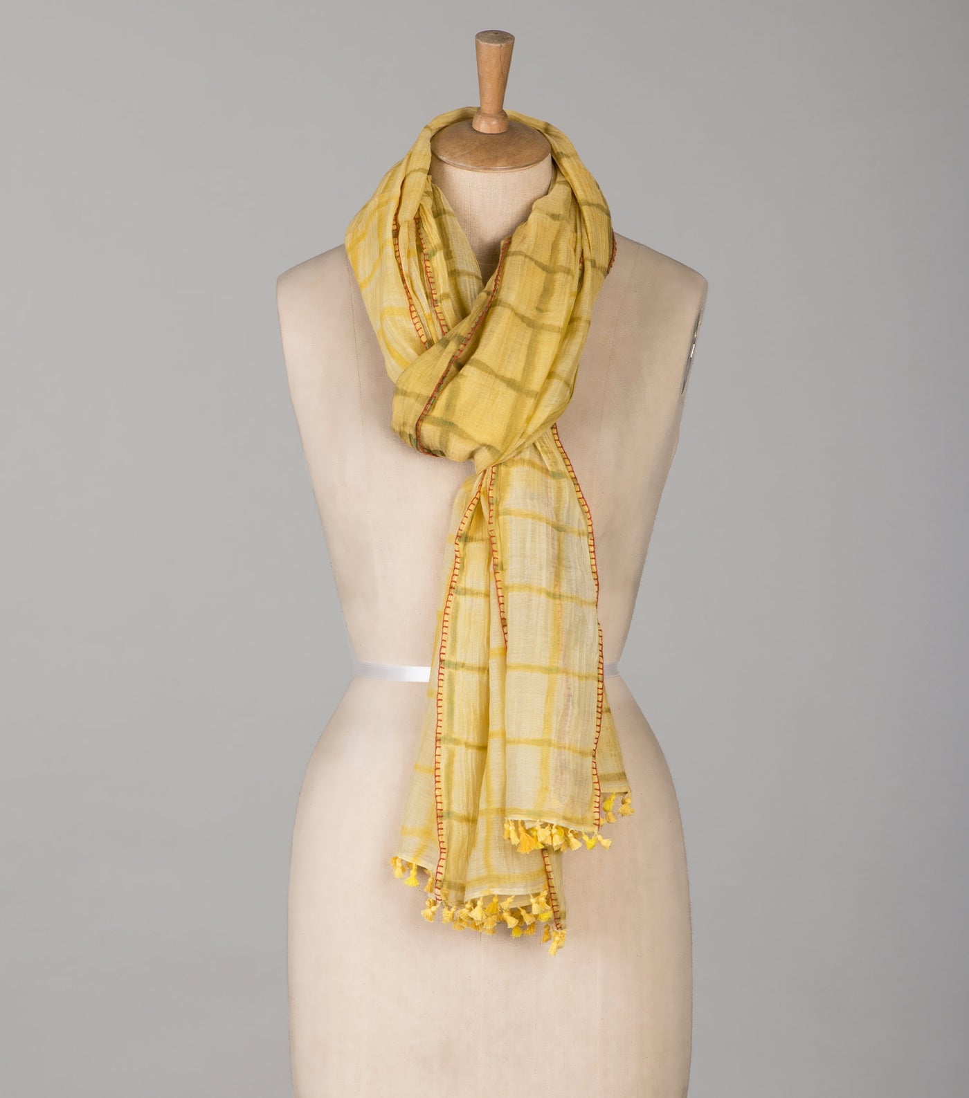 Shibori Chanderi Scarf