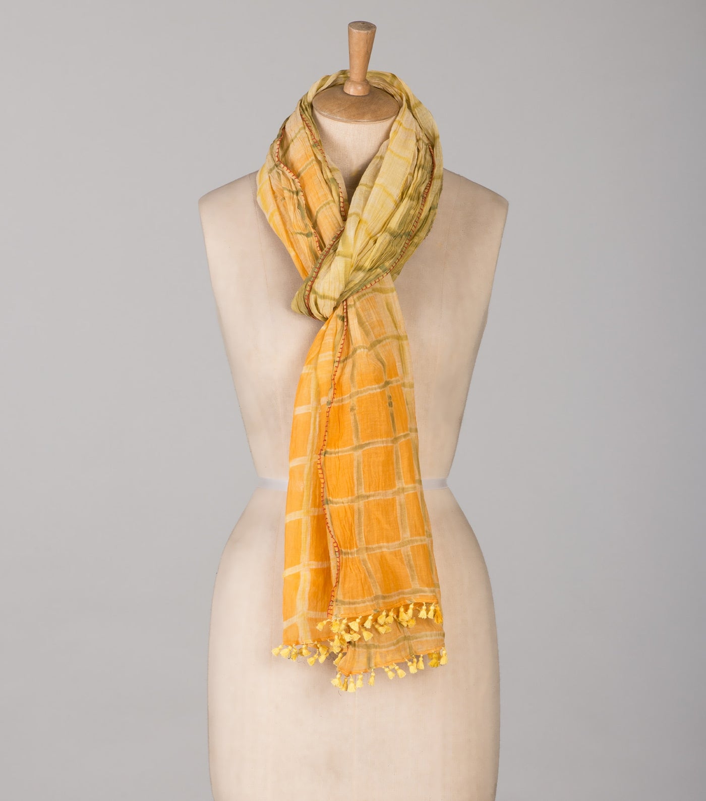 Shibori Chanderi Scarf