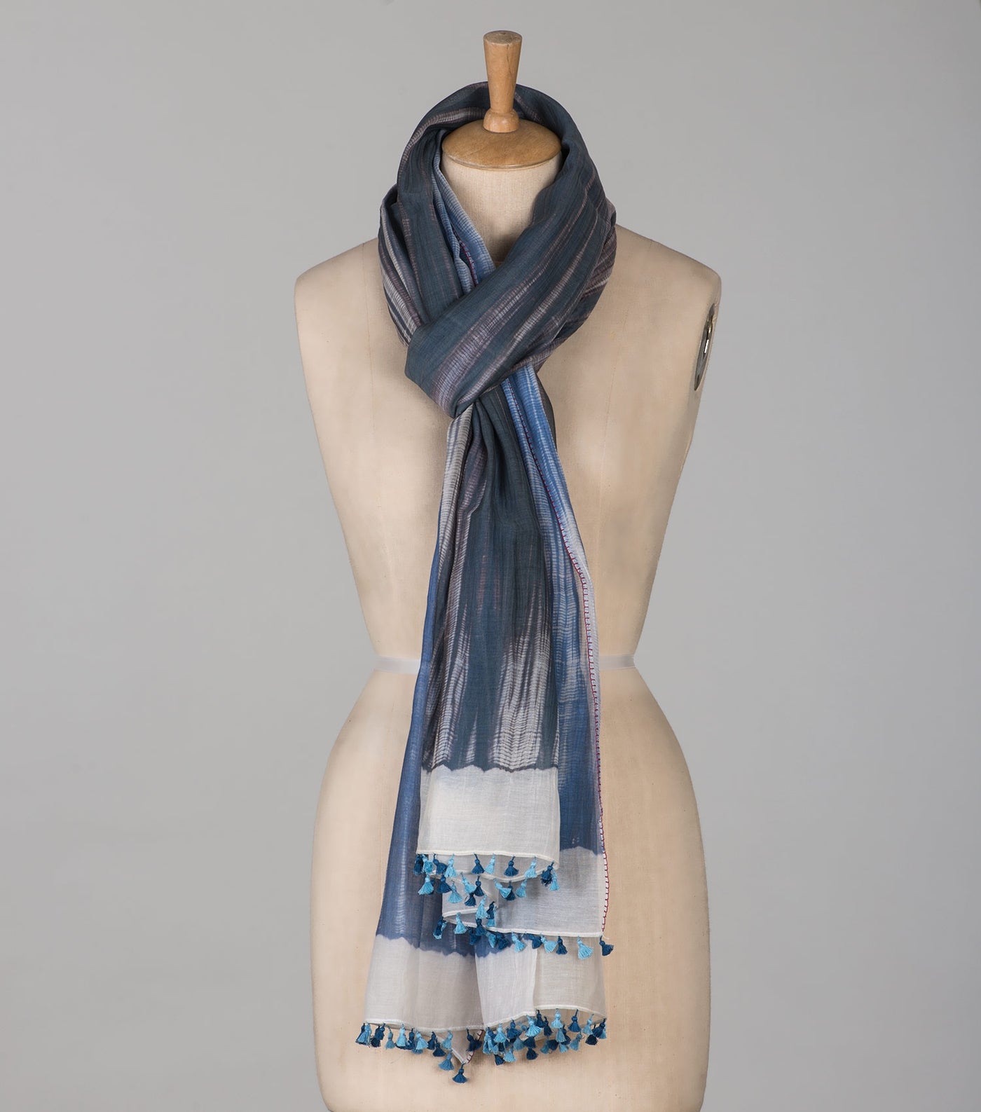Shibori Chanderi Scarf