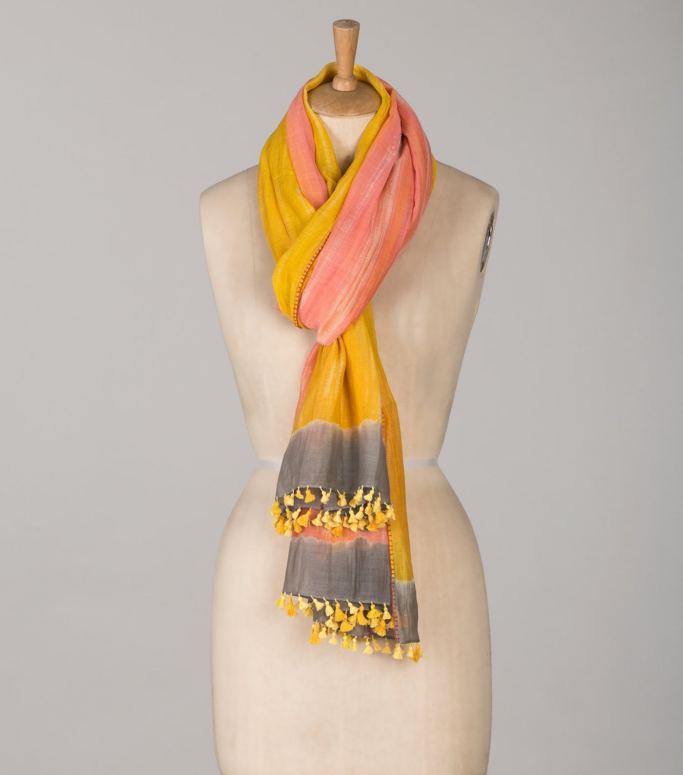 Shibori Chanderi Scarf