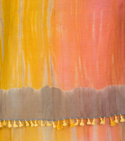 Shibori Chanderi Scarf