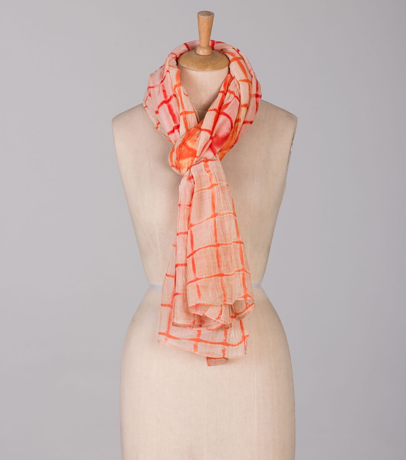 Shibori chanderi Scarf
