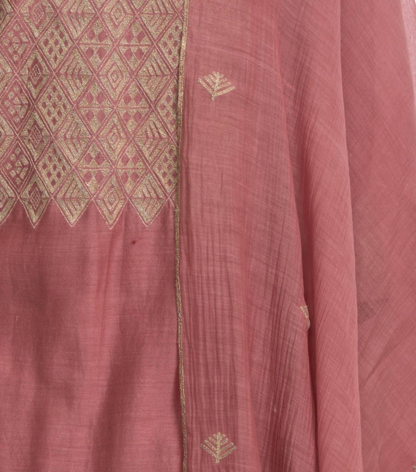 Pink Chanderi Dupatta