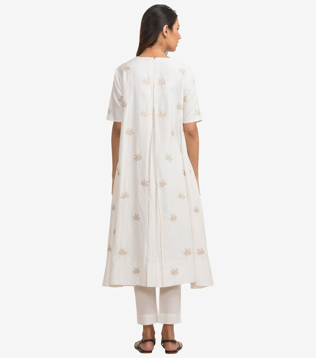 Ivory Cotton Kurta & Pants Set