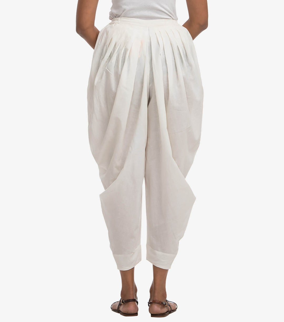 White cotton dhoti pant