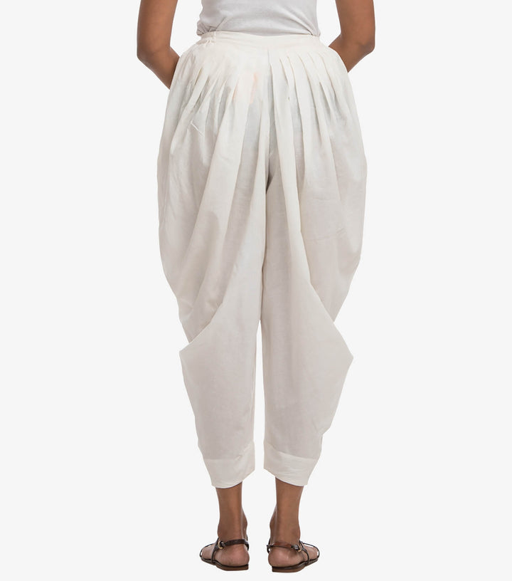 White cotton dhoti pant