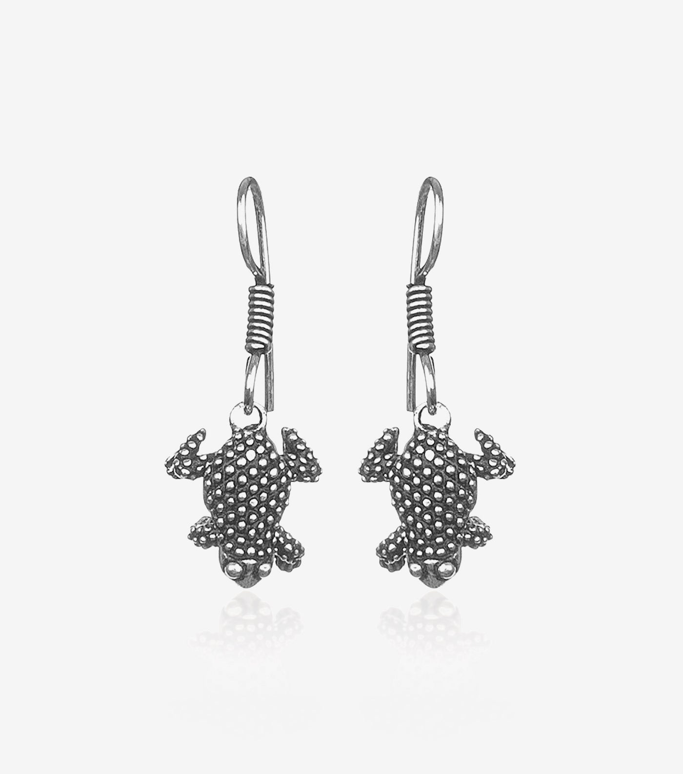 Tribal silver earrings